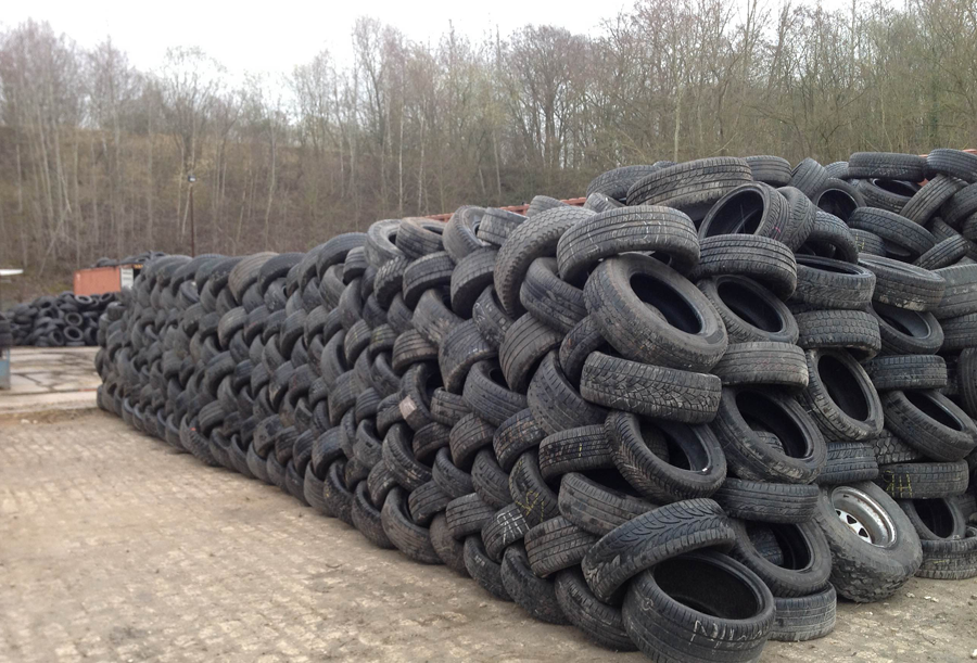 Wholesale part of worn tyres